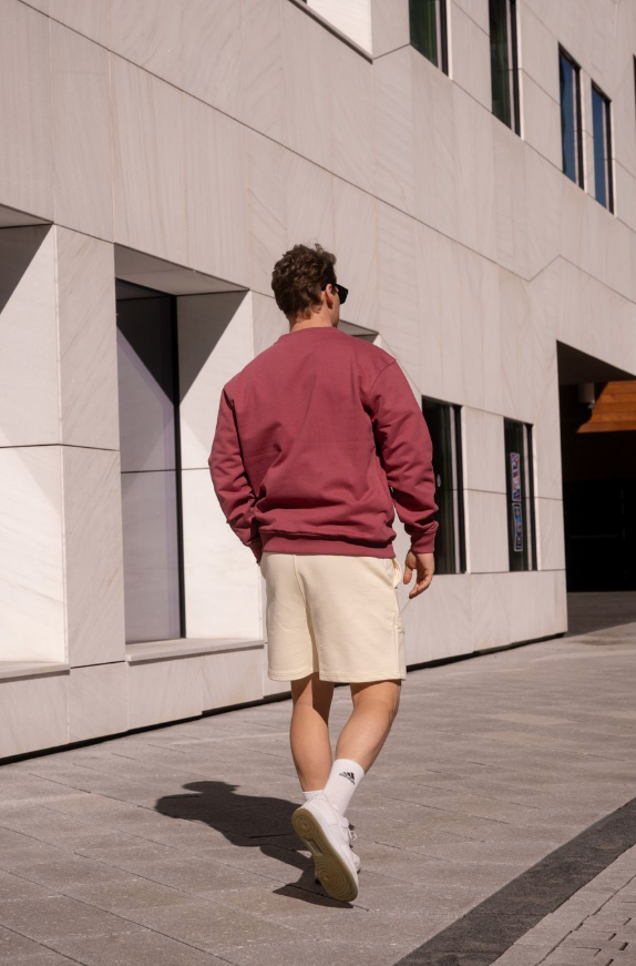 Crewneck City Maroon