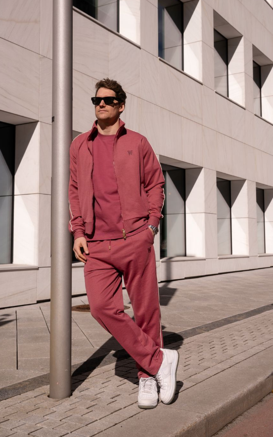 Track Pants NYC Maroon