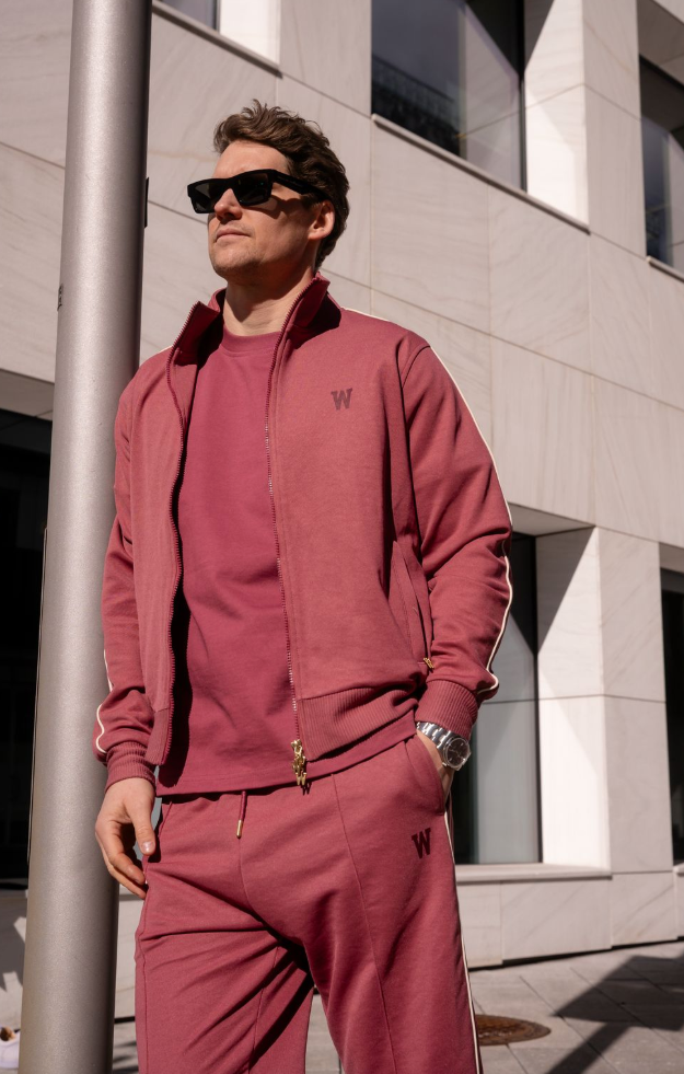 Track Pants NYC Maroon