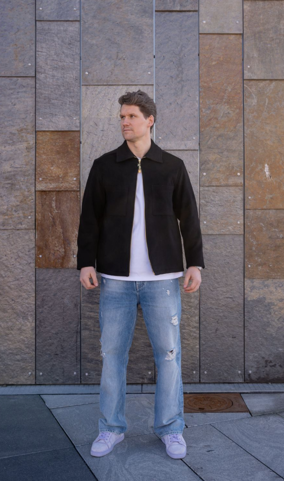 Overshirt Zipper Black