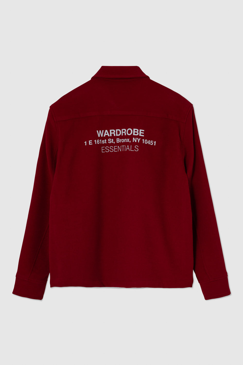 Overshirt Zipper Maroon